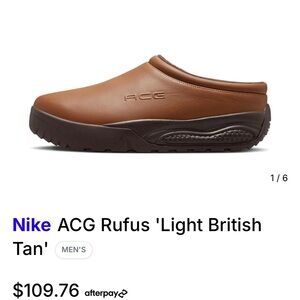 Nike ACG Rufus Brown Slip-On Loafers